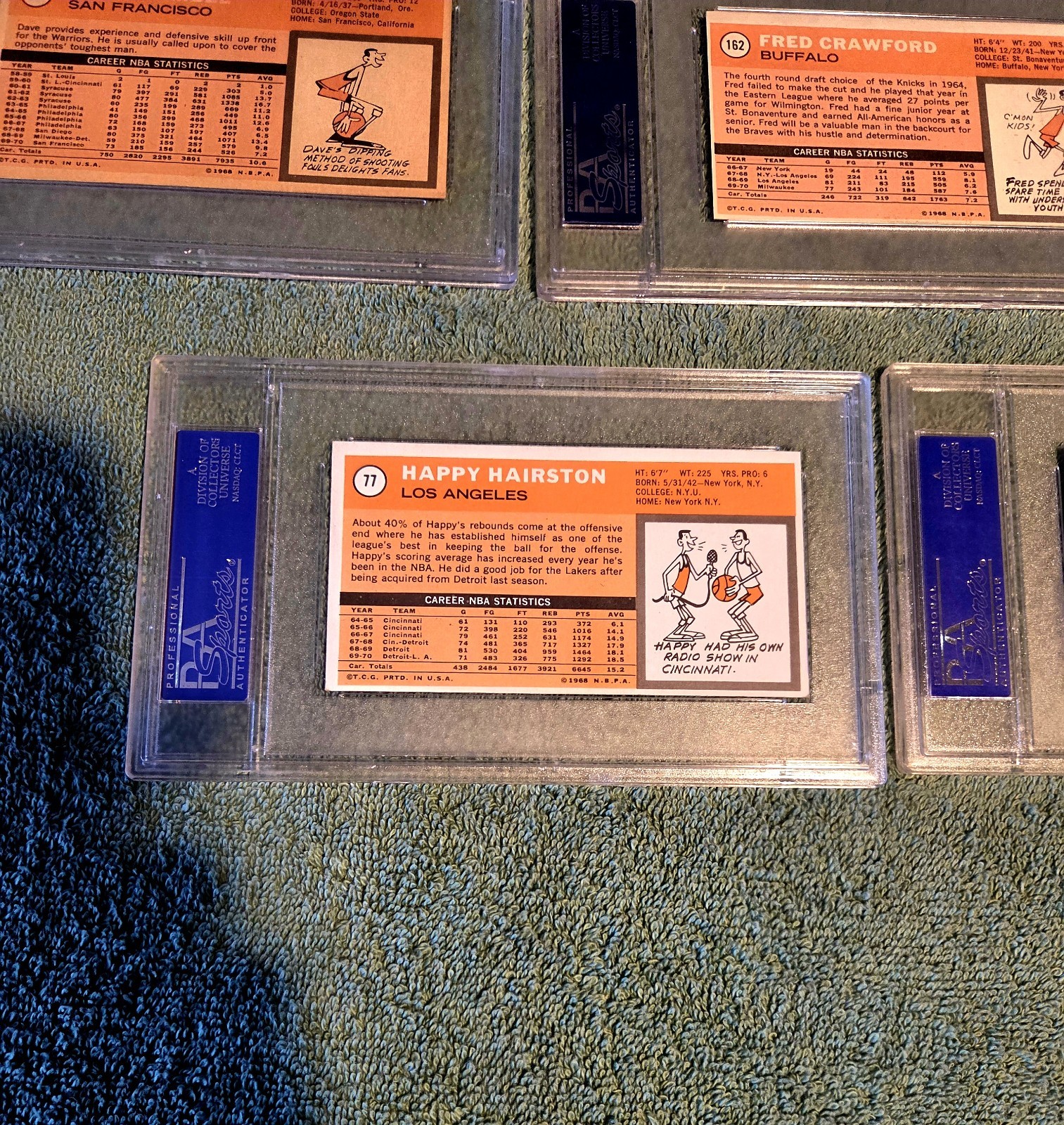 Vintage 1970 Topps Basketball Cards, Great Lot of 22 Tall Boys, All PSA Grade 6 view 14