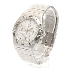 OMEGA CONSTELLATION 1542.30 37mm SS Silver Dial Quartz Chronograph Date #C2075