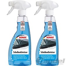 2x 500ml SONAX SCHEIBENENTEISER ENTEISERSPRAY DEFROSTER SCHEIBEN ENTEISER
