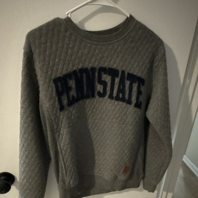 Pressbox Penn State Nittany Lions Gray Quilted Sweatshirt Size S Women s 