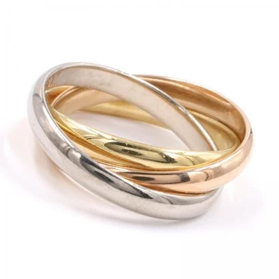 3-fach Ring Marke WEMPE tricolor in 18 Kt. 750 er Rot Gelb Weiß Gold 44 Fein! - Bild 1 von 4