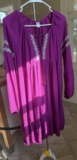 Old Navy Berry  Boho Festival  Dress Womens Size Small