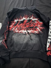 Black and Red Hellstar Hoodie Size S, Tags and NFC Authentication sticker