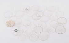 Pocket Watch Crystals Lot Various Sizes Labeled Unlabeled-BD-295