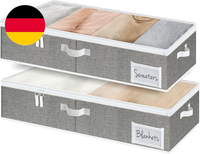 Storageworks GroßE Unterbett Aufbewahrungsbox Mit Deckel, Kleiderschrank Organiz