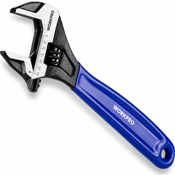 Workpro RollgabelschlüSsel 200 Mm Verstellbar Cr-V Stahl SchraubenschlüSsel Mit-image