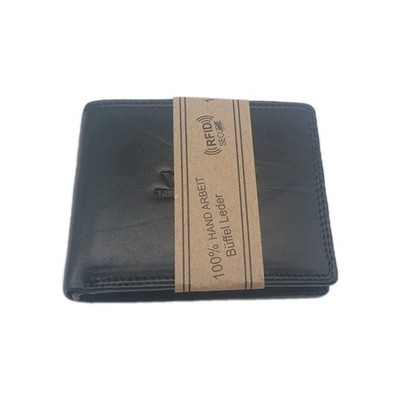 RFID Wild Things only Herren Portemonnaie echt Leder Damen Geldbörse schwarz