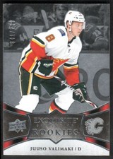2018-19 UD Exquisite Collection Platinum Juuso Valimaki Rookie /299 #R24 Calgary