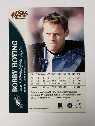 Bobby Hoying 2000 Pacific Opening Day Issue Oakland Raiders serial # 13/45 - Picture 2 of 2