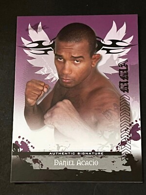 2010 Leaf PURPLE PROOF MISSING AUTOGRAPH & #/25 Daniel Acacio
