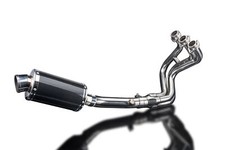 Silenciador ovalado carbono Yamaha FZ-09 MT-09 XSR900 Delkevic 3-1 DS70 9" 14-20