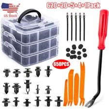 620PCS Bumper Retainer Clips Car Plastic Rivets Fasteners Auto Push Pin Rivets