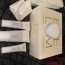 Eve Lom Be Radiant Set- Cleanser, Moisture Cream, Rescue Mask  Muslin Cloth