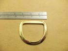 2 1/2" Solid Brass Heavy Duty Saddle D Rings (Pack Of 2)