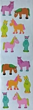 Mrs Grossman CHUBBY PONIES  Horses 2007 Stickers