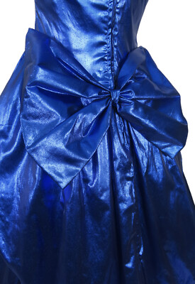 Vintage 80s Prom Dress XS S Party Gown Strapless Blue Metallic Lam Foil Zum Zum | eBay Vintage 80s Prom Dress XS S Party Gown Strapless Blue Metallic Lam Foil Zum Zum | eBay