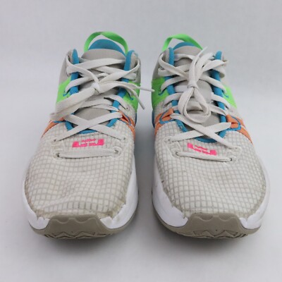 Nike Basketball Shoes Mens 9 White LeBron Witness 7 Sneakers Lion