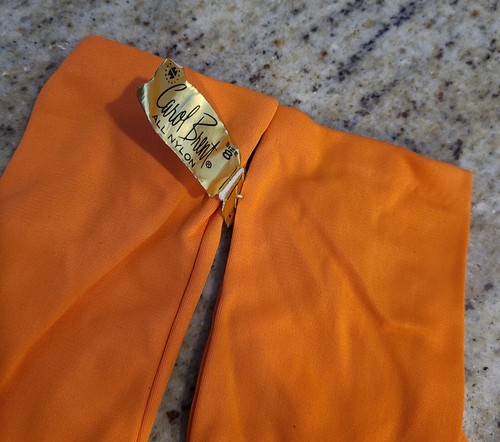 New! Carol Brent Size XL 8 Bright Blaze Orange Formal 9" Gloves Wrist Button - Picture 4 of 16