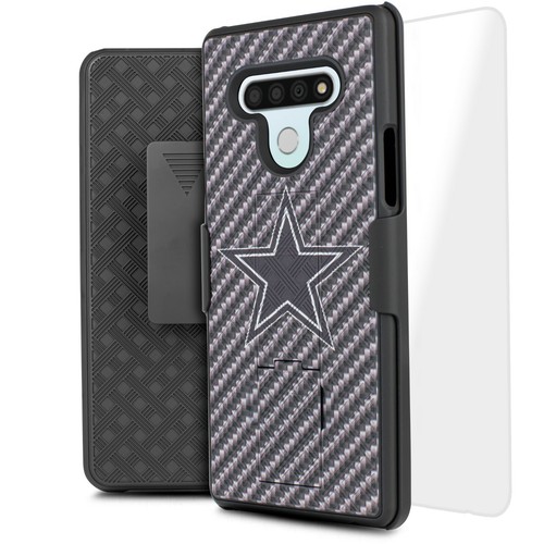 For LG Stylo 6 Holster Hybrid Phone Case Tempered Glass Armor Kickstand - Picture 3 of 16