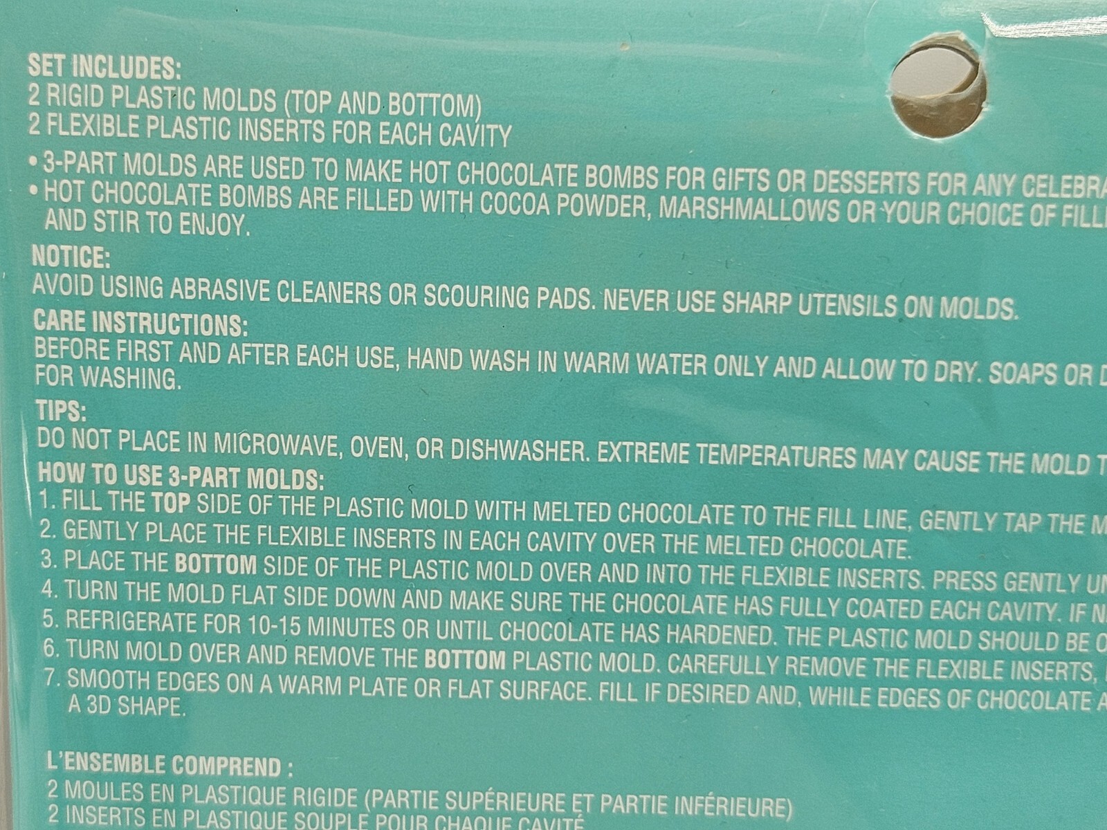 Lot Of 3 New Celebrate It 3-part Hot Chocolate Bomb Molds Bear, Cupcake, Daimond