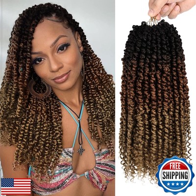 Nice One Pre-Twisted Passion Twist Hair, 8 Packs 112 Strands Pre Looped Passi