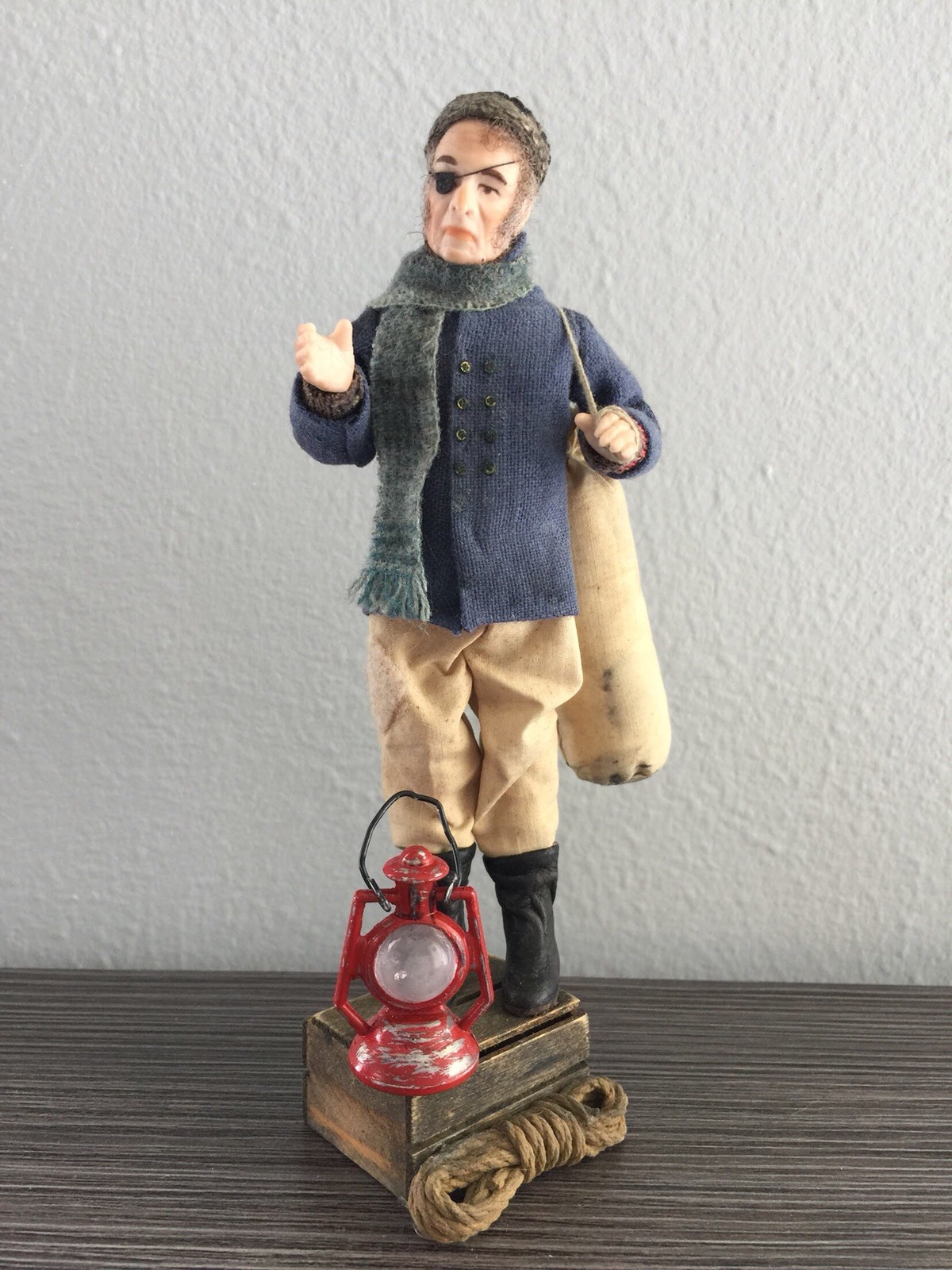 Handmade Porcelain Miniature Mariner Doll Handmade Porcelain Miniature Mariner Doll