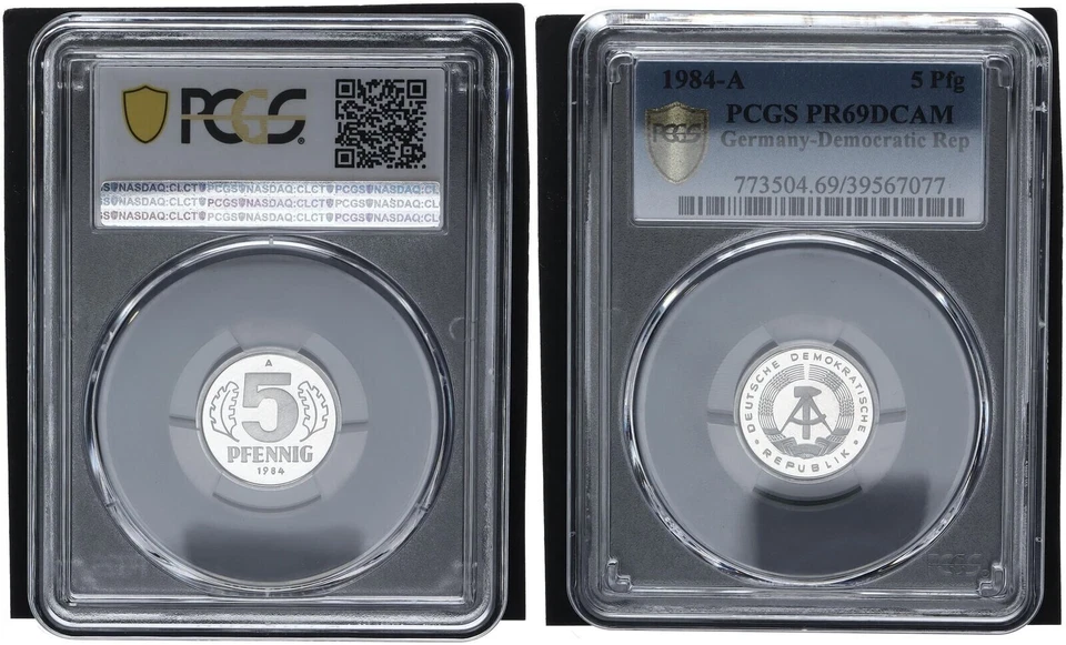 5 Pfennig  1984-A DDR PCGS PR69DCAM Polierte Platte   113609 - Bild 1 von 1