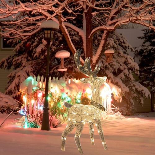 Figurine cerf de vacances éclairée Christmas Deer Lights pour - Photo 1/10