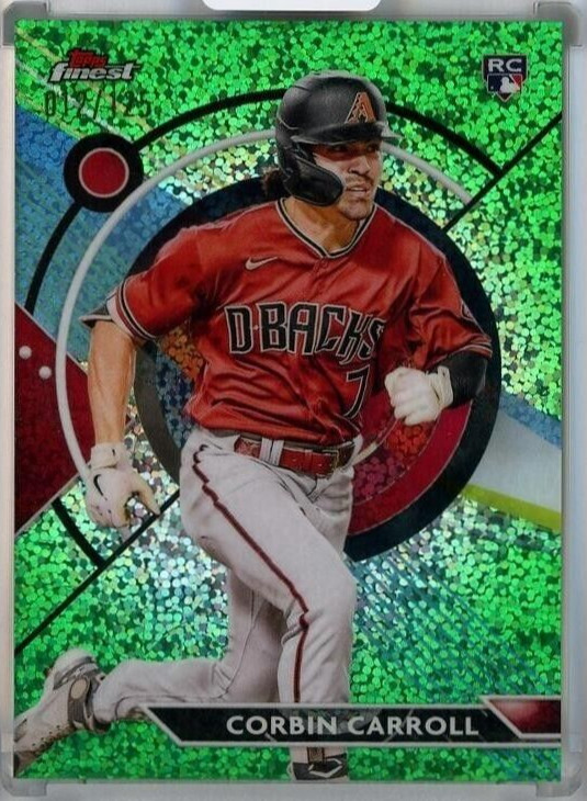 2023 Topps Finest Corbin Carroll /125 Green Speckle Refractors RC #24