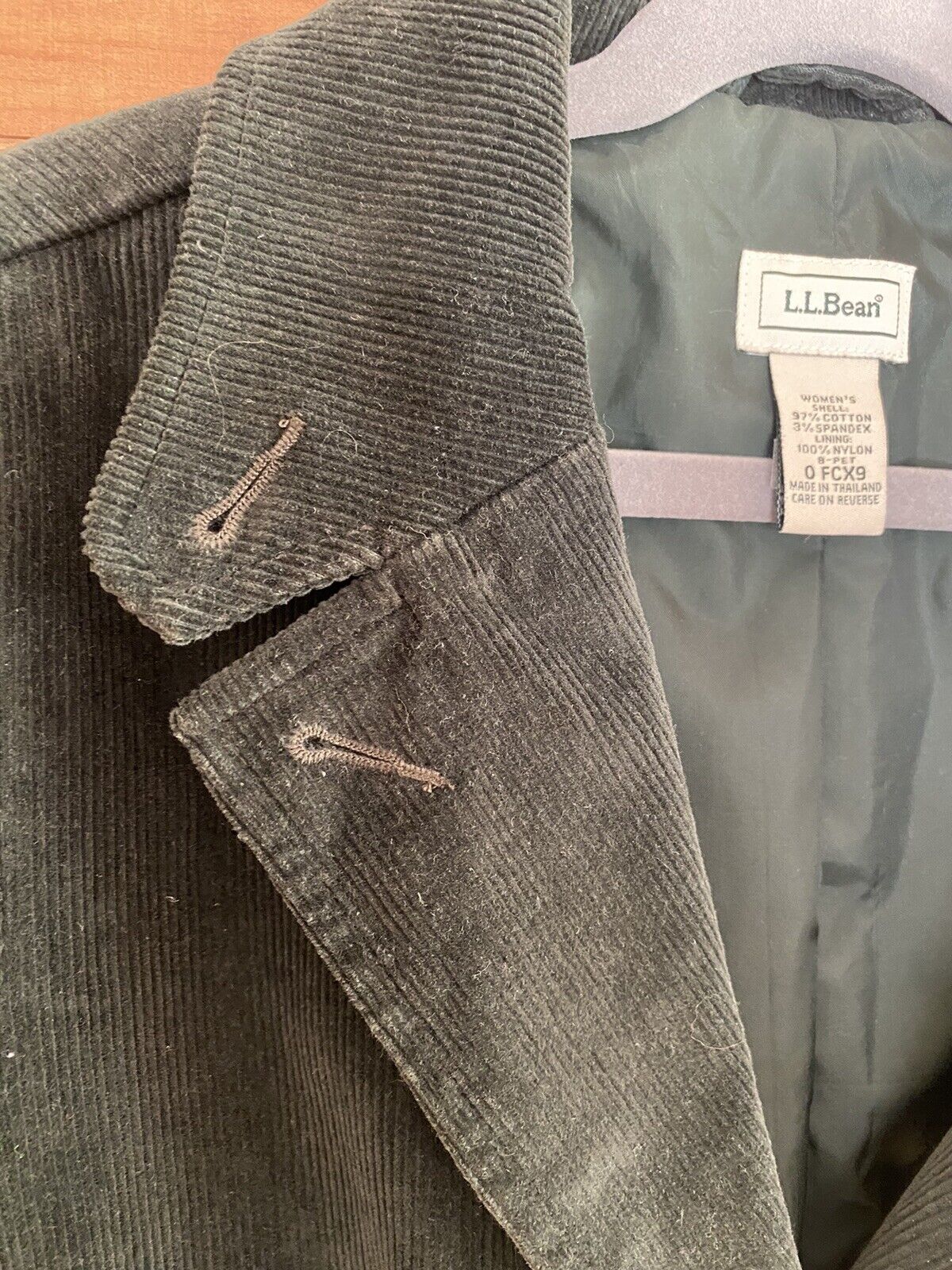 Vintage LL Bean Corduroy Blazer Jacket Womens 8P … - image 8