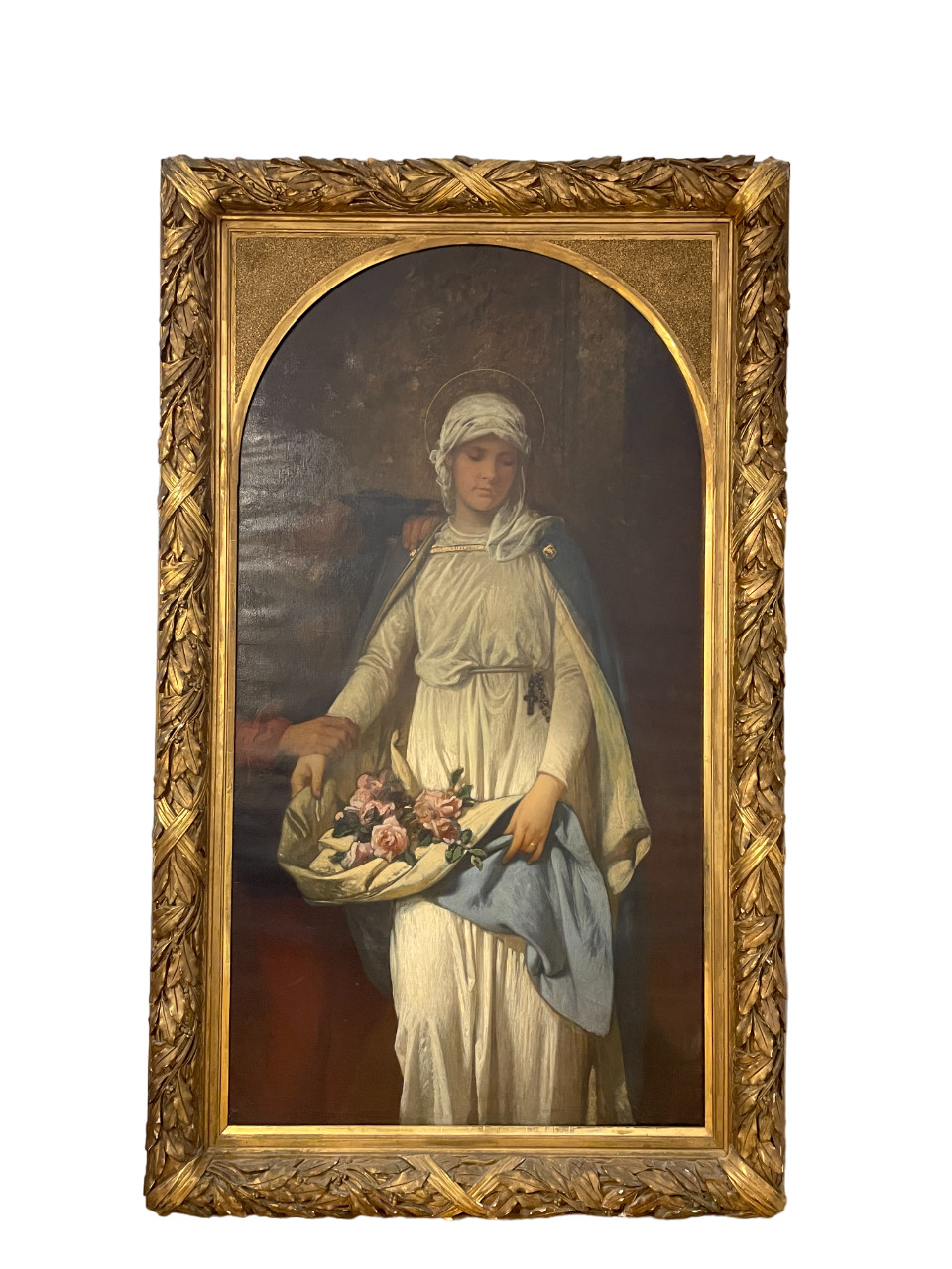 Ölgemälde Lietzen-Mayer, München, 220x130, Rosenwunder der Hl. Elisabeth 19 Jh