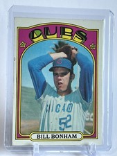 1972 TOPPS #29 BILL BONHAM "YELLOW UNDER C & S" BASEBALL CARD "RC"
