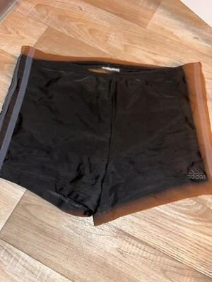 short de bain homme adidas noir et gris taille 5 l tres jon etat - Photo 1/3