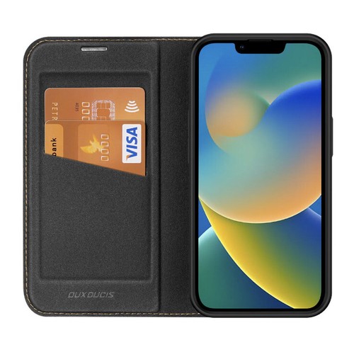 DUX DUCIS Skin X Flip Wallet Case for Apple iPhone 14 Max. Black.magnetic Sheet - Picture 3 of 10