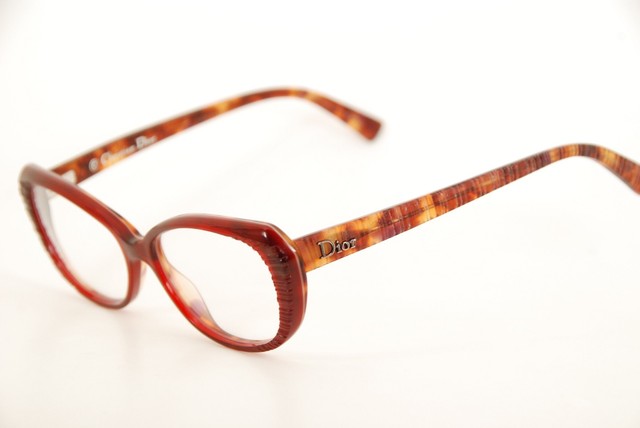red dior glasses