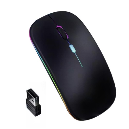 2.4GHz Wireless Bluetooth Optical Mouse RGB Mice For PC Q0 Laptop O6G6 - Picture 12 of 12