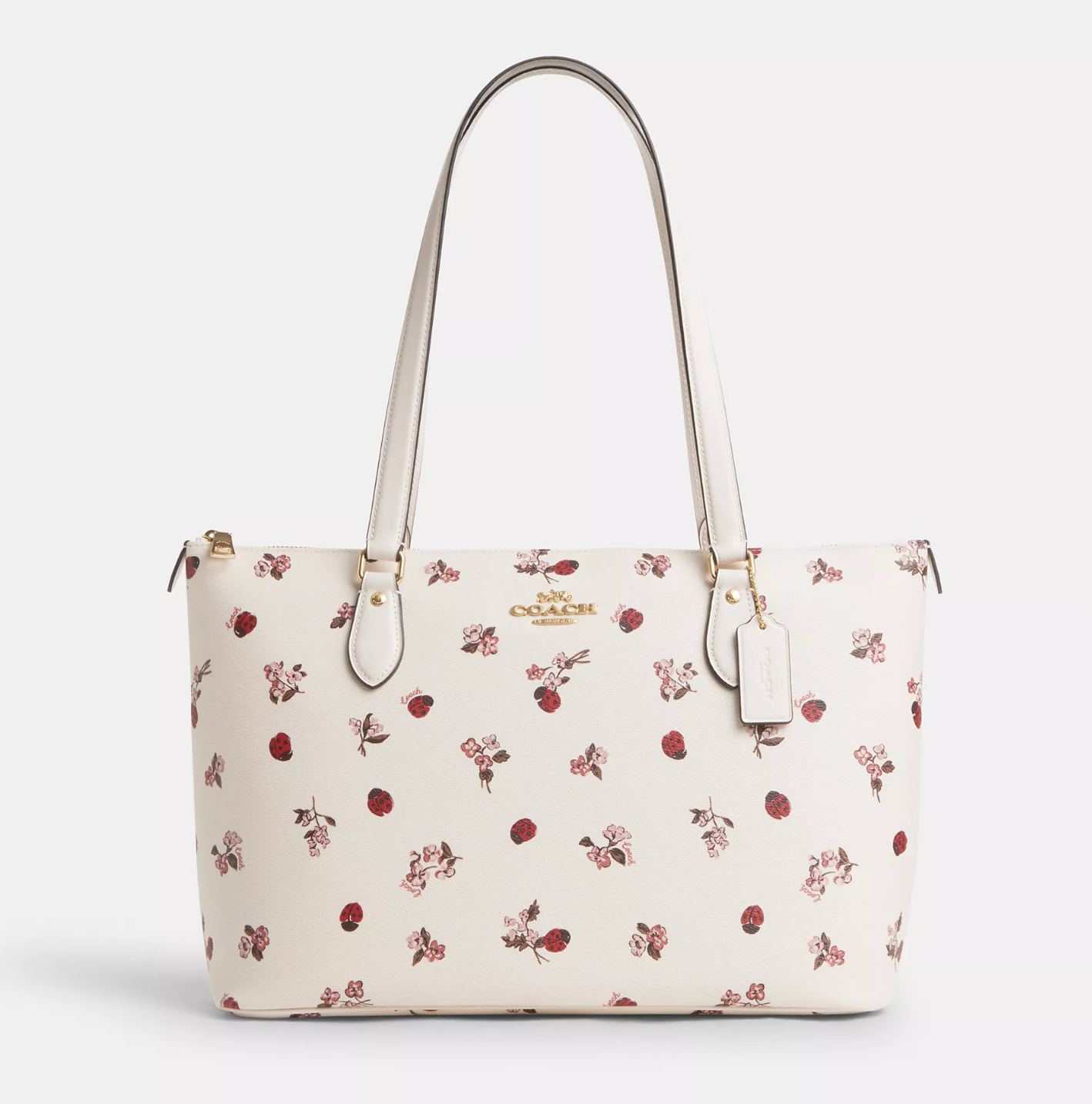 nwt Coach Gallery Tote With Ladybug Floral Print CU271 | eBay
