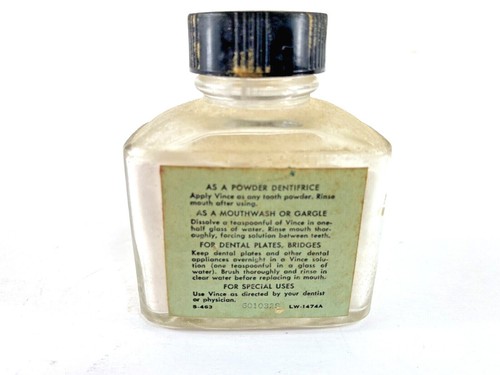 Vintage Vince Ossigenante Dentifricio Orale Risciacquo Dentale Bottiglia Pubblicità - Foto 2 di 2