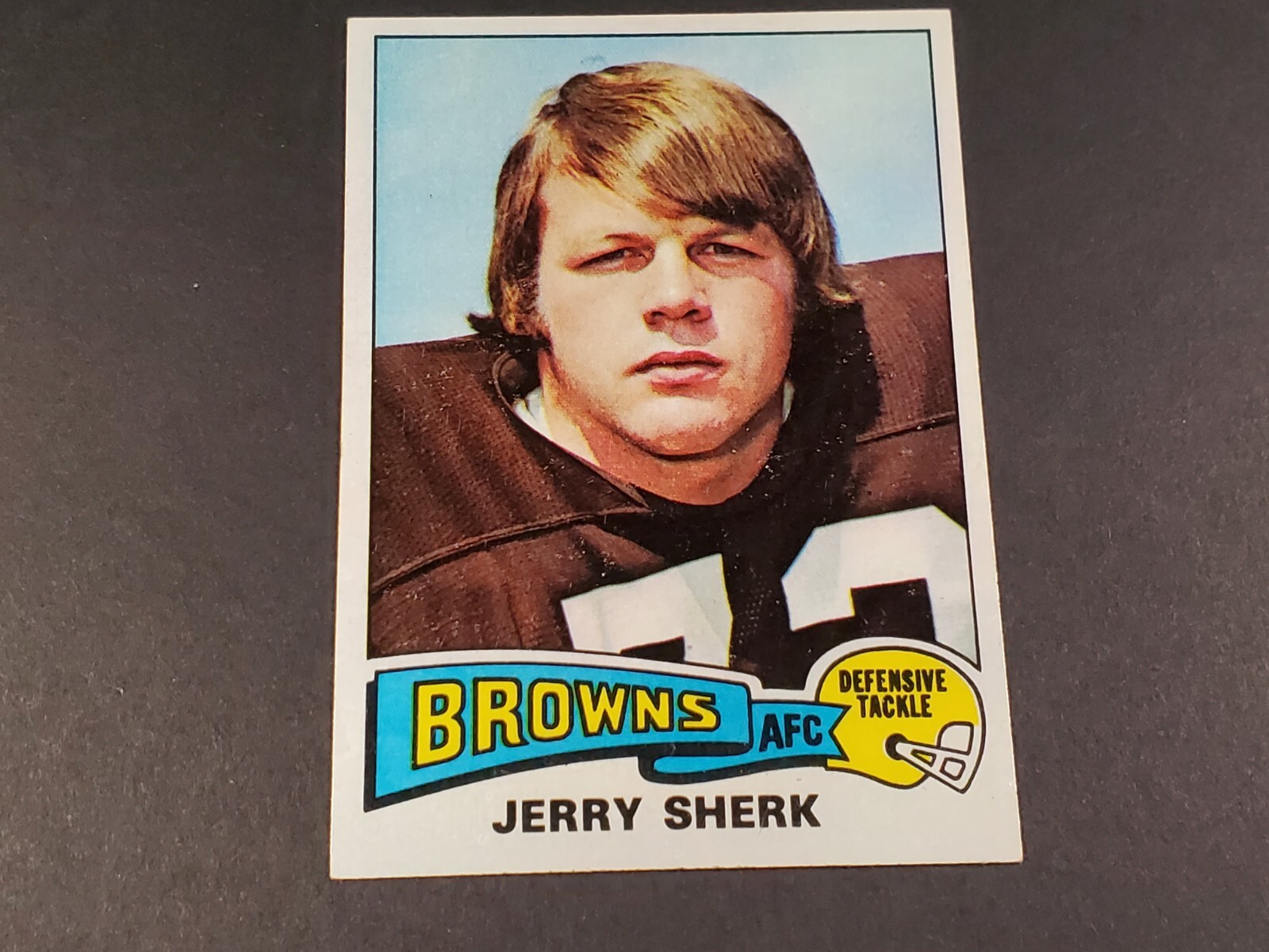 1975 TOPPS FOOTBALL #507 JERRY SHERK HIGH GRADE NR MINT + BEAUTIFUL