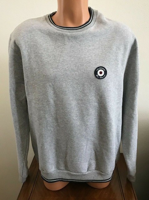 Download Ben Sherman Mens Crew Neck Pullover Sweatshirt Charcoal ...