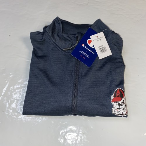 Champion Herren Größe Small Georgia Bulldogs Langarm Viertelreißverschluss Pullover Neu mit Etikett - Bild 9 von 9