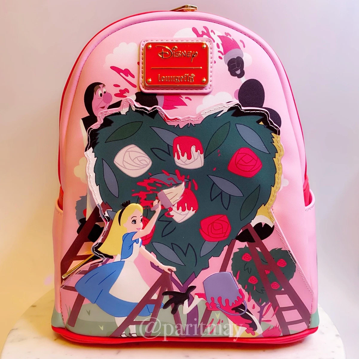 Alice in Wonderland: Painting The Roses Red Loungefly Mini Backpack