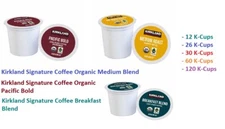 Kirkland Signature Organic Coffee Keurig K-Cups, Pacific Bold or Breakfast Blend