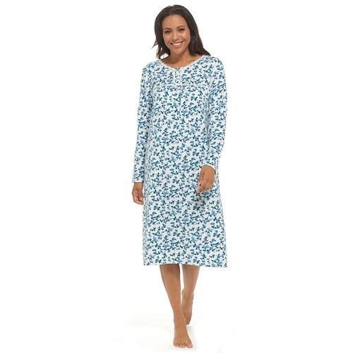 Women's Soft Fleece Nightie Warm Cosy Long Sleeve Ladies Nightdress Sleepwear - 第 3/12 張圖片
