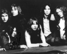 * DENNIS ELLIOTT * signed 8x10 photo * FOREIGNER BAND DRUMMER * COA * 4