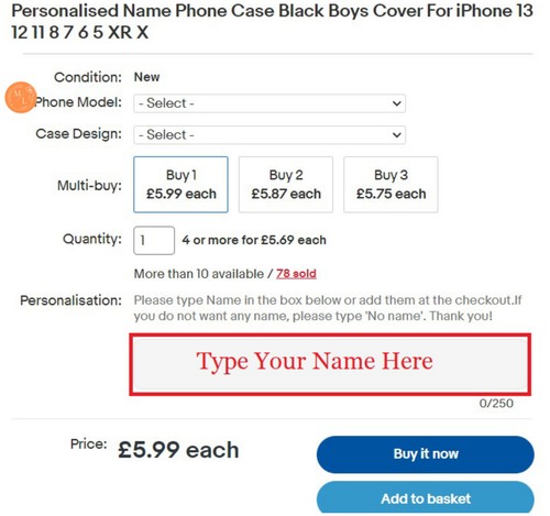 Funda de teléfono personalizada con impresión de nombre para niños para iPhone 14 13 12 11 8 7 5 MAX XR X 08 - Imagen 2 de 9