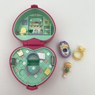 Rare Vintage Polly Pocket Bathtime Fun Ring Case 1991 Bluebird Missing Dog