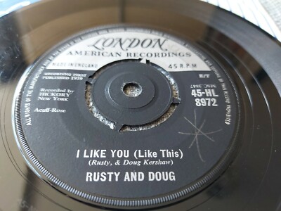 RUSTY AND DOUG  I LIKE YOU (LIKE THIS) / DANCING SHOES  UK LONDON 1959 DOO WOP