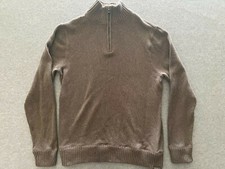 Eddie Bauer Sweater Men's Long Sleeve Medium 1/4 Zipper