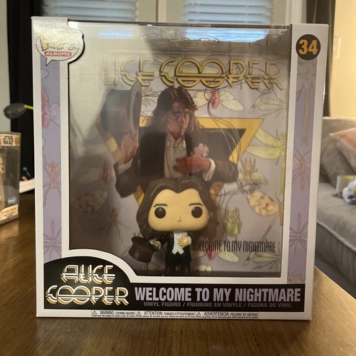 Funko Pop! Album Cover with Case: Alice Cooper Welcome to My Nightmare #34